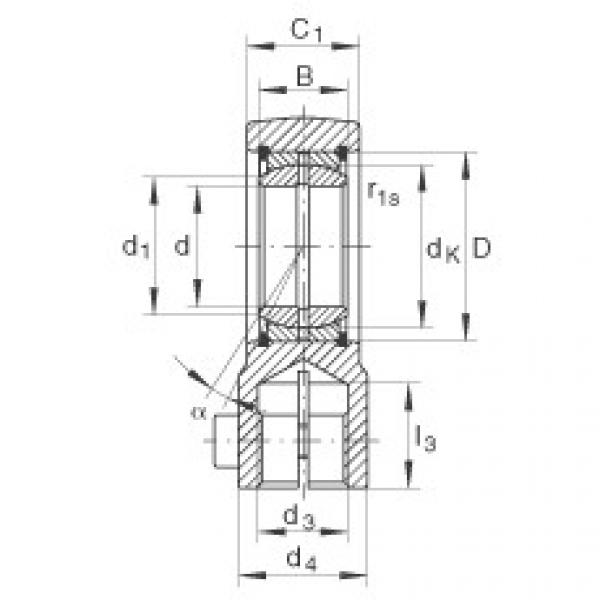 FAG bearing nachi precision 25tab 6u catalog Hydraulic rod ends - GIHRK30-DO #3 image