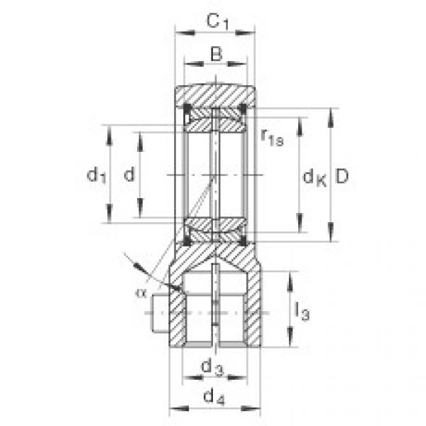 FAG cad skf ball bearing Hydraulic rod ends - GIHRK40-DO #3 image