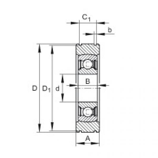 FAG skf 6017 bearing Radial insert ball bearings - BE30-XL #5 image