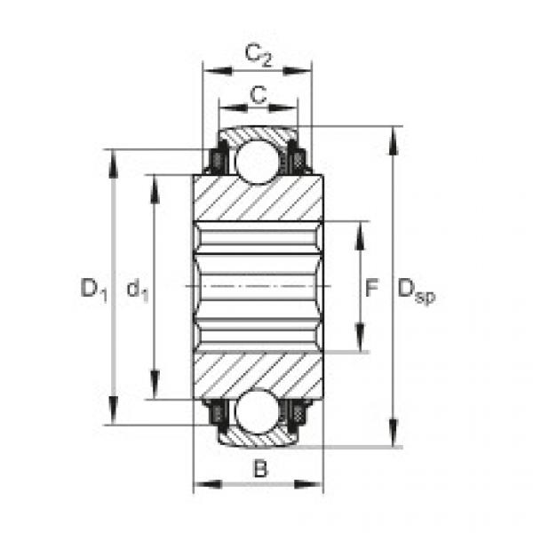 FAG timken 15245 wheel bearing Self-aligning deep groove ball bearings - SK104-208-KTT-B-L402/70-AH10 #4 image