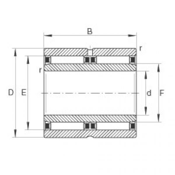 needle roller bearing sleeve NAO30X45X26-ZW-ASR1 INA #1 image