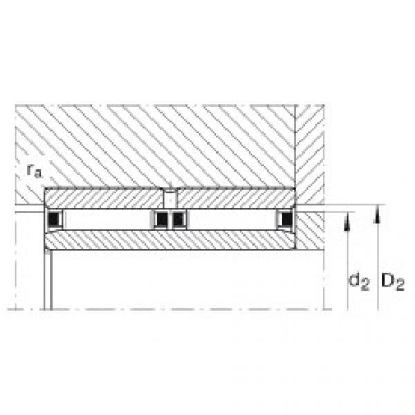 FAG 7218 b mp fag angular contact bearing 90x160x30 Needle roller bearings - NAO30X45X26-ZW-ASR1-XL #4 image