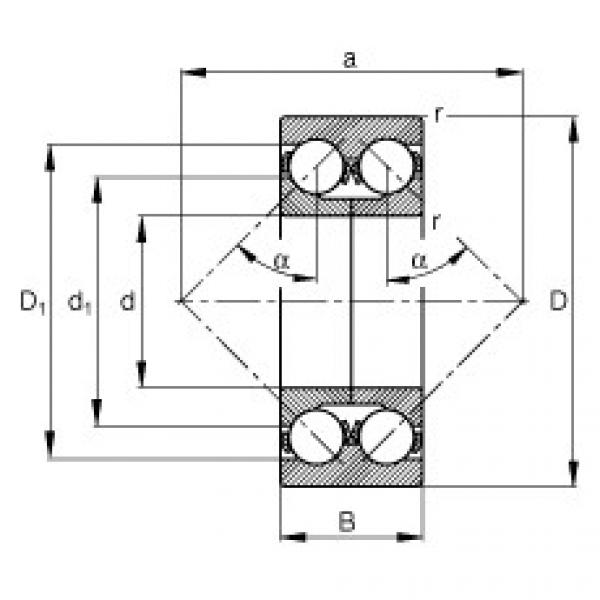 FAG skf bearings rotorua Angular contact ball bearings - 3306-DA #4 image