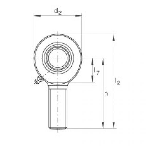 FAG ntn flange bearing dimensions Rod ends - GAR35-DO-2RS #5 image