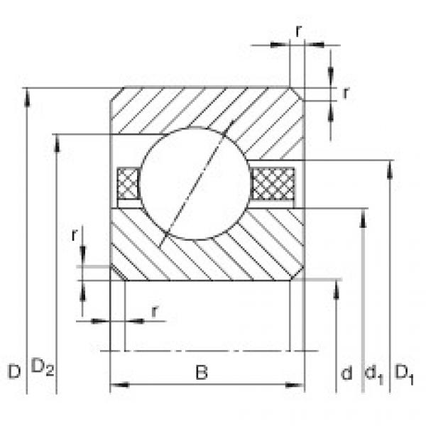 FAG low noise bearing nsk Thin section bearings - CSEAA010-TV #5 image