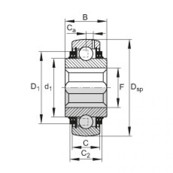 FAG cad skf ball bearing Self-aligning deep groove ball bearings - VK100-208-KTT-B-AH10 #4 image