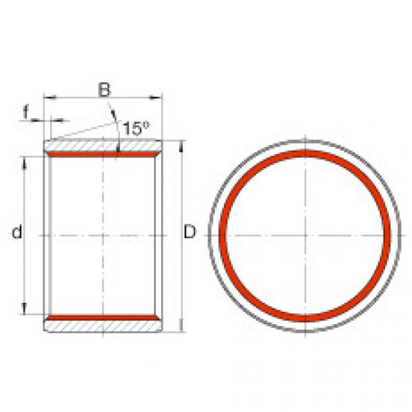 FAG 6301dulx japan nsk 898 Cylindrical plain bushes - ZGB40X48X40 #5 image