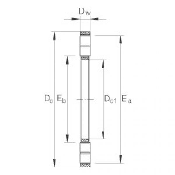 FAG cara menentukan ukuran bearing skf diameter luar 6212 Axial cylindrical roller and cage assembly - K89428-M #5 image