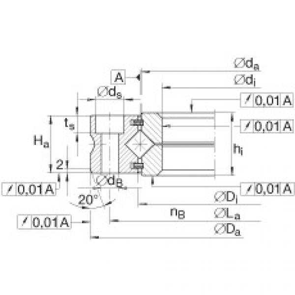 FAG bearing ntn 912a Crossed roller bearings - XV30 #5 image