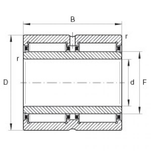 needle roller bearing sleeve NA69/32-ZW INA #1 image