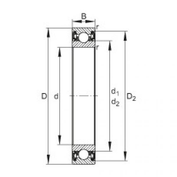 FAG beariing 24140cck30 w33 skf Deep groove ball bearings - 61824-2RZ-Y #4 image