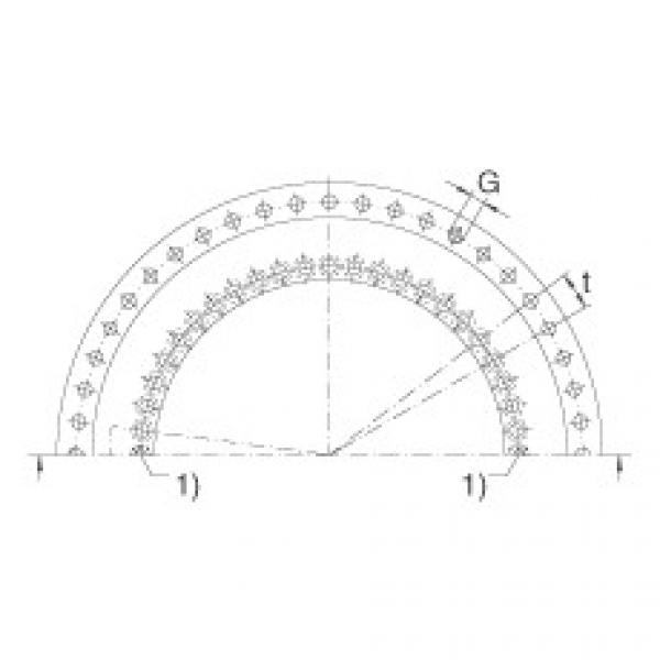 FAG equivalent skf numbor for bearing 1548817 Axial/radial bearings - YRTM325 #4 image