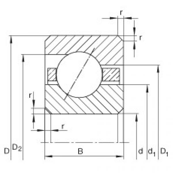 FAG ntn 6003z bearing dimension Thin section bearings - CSEF060 #5 image