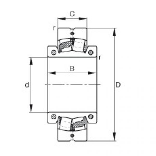 FAG bearing nsk ba230 specification Spherical roller bearings - 222S.307 #5 image