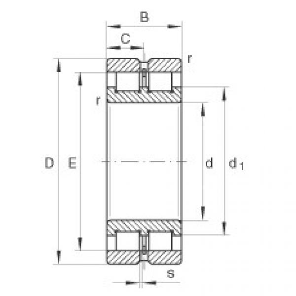 FAG bearing size chart nsk Cylindrical roller bearings - SL024836 #5 image