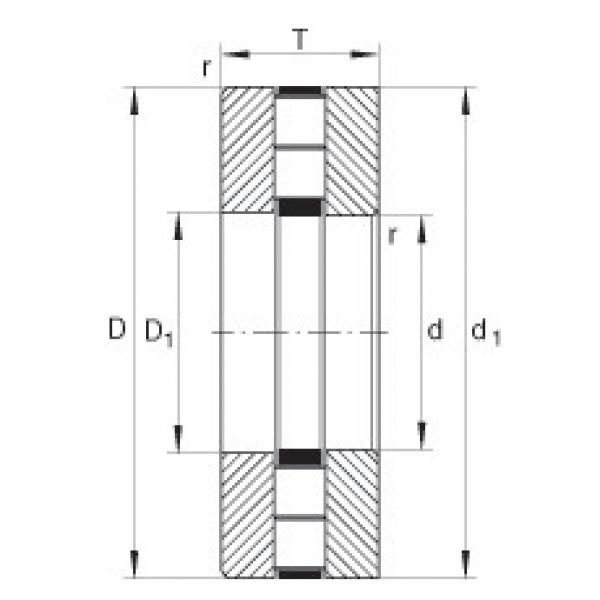 FAG ราคา bearing timken 107105 cup Axial cylindrical roller bearings - 89424-M #5 image