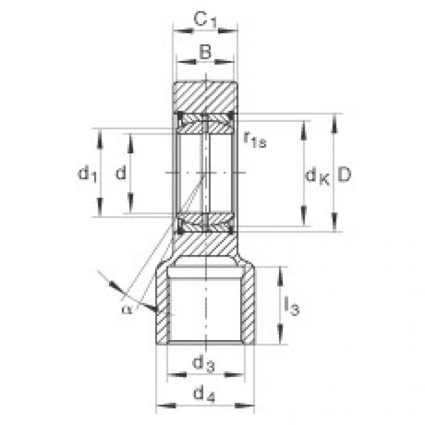 FAG skf 1603bearing Hydraulic rod ends - GIHRK80-DO #3 image