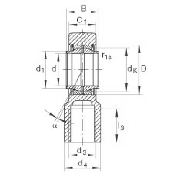 FAG cara menentukan ukuran bearing skf diameter luar 6212 Hydraulic rod ends - GIHNRK160-LO #3 image