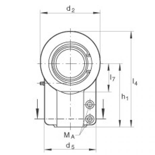 FAG cara menentukan ukuran bearing skf diameter luar 6212 Hydraulic rod ends - GIHNRK160-LO #4 image