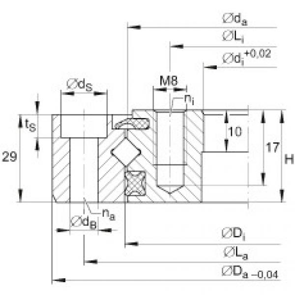 FAG elges 618 10y Crossed roller bearings - XU080120 #5 image