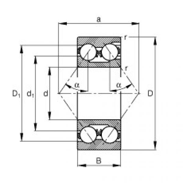 Angular Contact Ball Bearings 3218 FAG #1 image