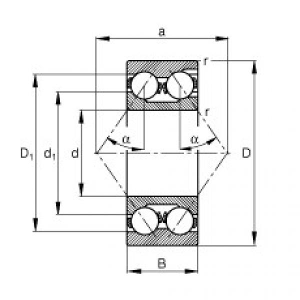 FAG 6203 bearing skf Angular contact ball bearings - 3322-M #4 image