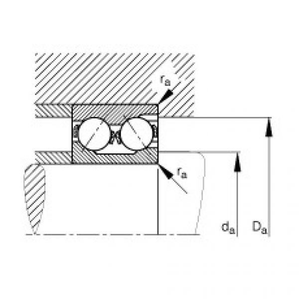 FAG корпус подшипника ina205 Angular contact ball bearings - 3219-M #5 image