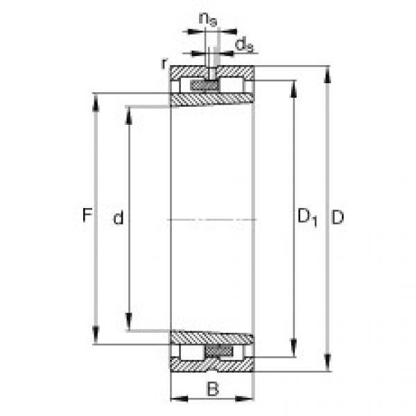 FAG bearing size chart nsk Cylindrical roller bearings - NNU4968-S-K-M-SP #3 image