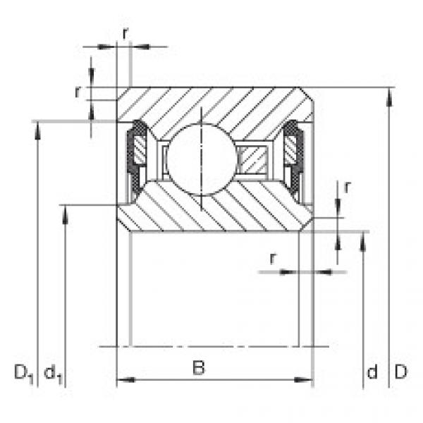 FAG kode bearing skf cak Thin section bearings - CSCU050-2RS #5 image