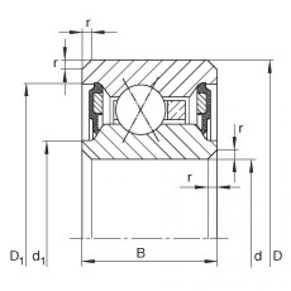 FAG kode bearing skf cak Thin section bearings - CSXU100-2RS #5 image
