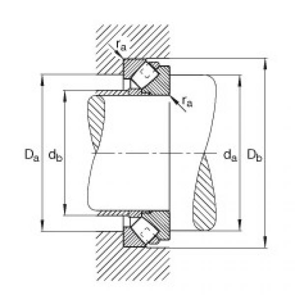 FAG bearing size chart nsk Axial spherical roller bearings - 292/850-E1-MB #5 image