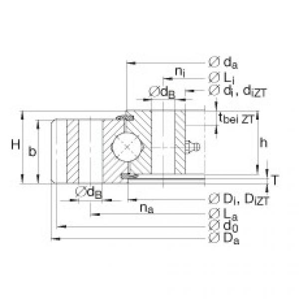 FAG ntn flange bearing dimensions Four point contact bearings - VA160235-N #5 image