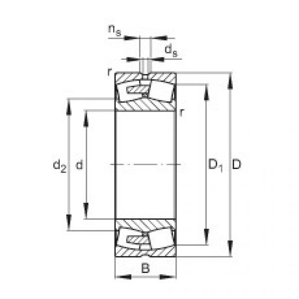 FAG bearing size chart nsk Spherical roller bearings - 23168-BEA-XL-MB1 #4 image