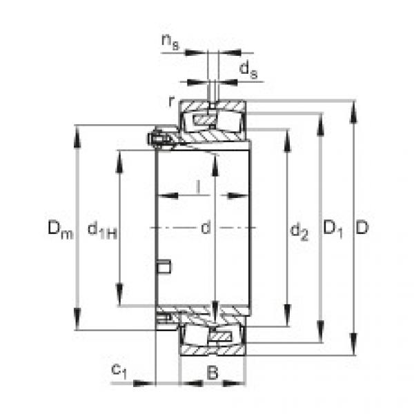 FAG distributor of fag bearing in italy Spherical roller bearings - 23088-BEA-XL-K-MB1 #5 image