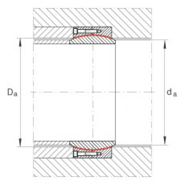 FAG 7218 b mp fag angular contact bearing 90x160x30 Large radial spherical plain bearings - GE630-DW #4 image