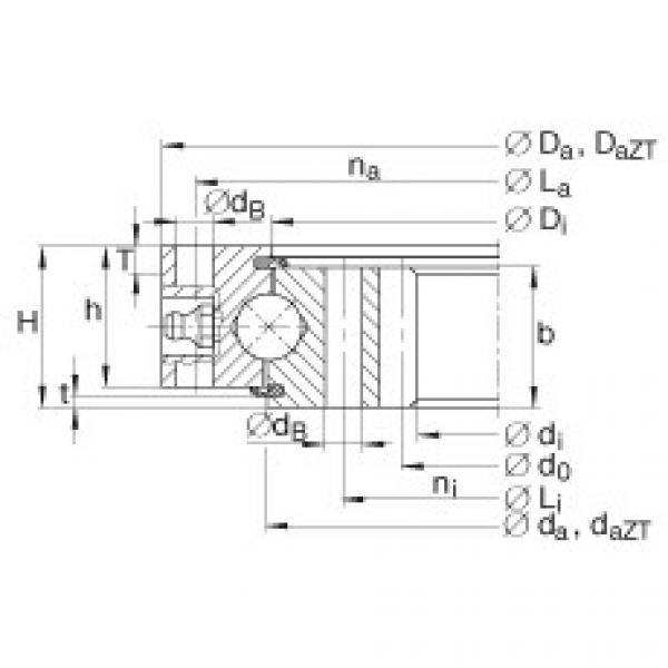 FAG 7218 b mp fag angular contact bearing 90x160x30 Four point contact bearings - VI160420-N #5 image