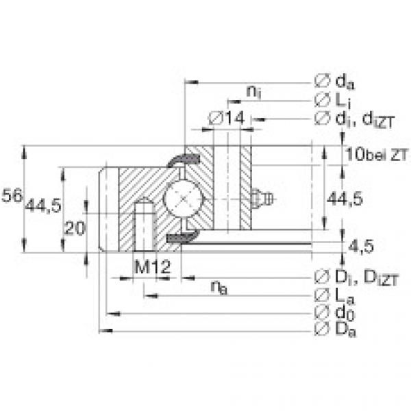 FAG timken bearing hh 228310 Four point contact bearings - VSA200944-N #5 image