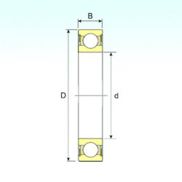 Bearing BALL BEARING 6010 ZZ SKF online catalog 62210-2RS  ISB    #5 image