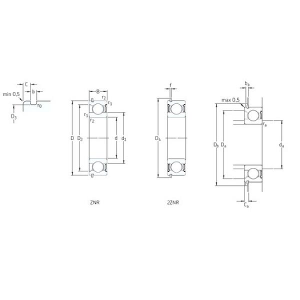 Bearing catalog 206-2ZNR SKF #1 image