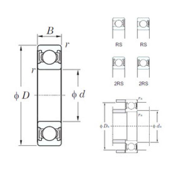 Bearing 2003 NISSAN 350Z REAR WHEEL BEARING TIMKEN online catalog 6200-2RS  KOYO    #5 image