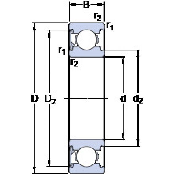 Bearing BEARING BALL 6205 25X52X15 DIN 625 MEXICO PUEBLA online catalog 626-RSH  SKF    #5 image