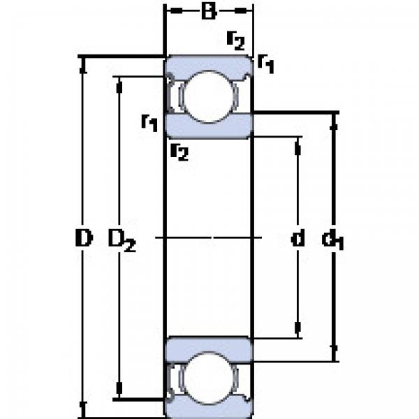 Bearing BEARING UNIT UCF209 45 NSK online catalog 6222-Z  SKF    #5 image