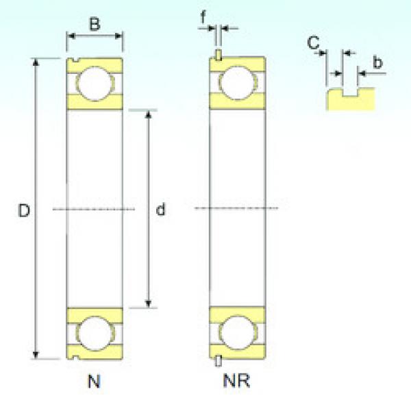 Bearing BALL BEARING 6010 ZZ SKF online catalog 6201  NR  ISB   #5 image