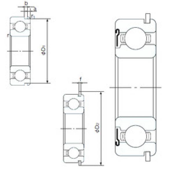 Bearing catalog 6016ZNR NACHI #1 image