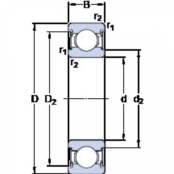 Bearing Original Brand W  602  X-2ZS  SKF  #5 image