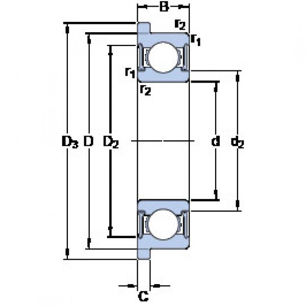 Bearing Original Brand W  608  R-2RZ  SKF  #5 image