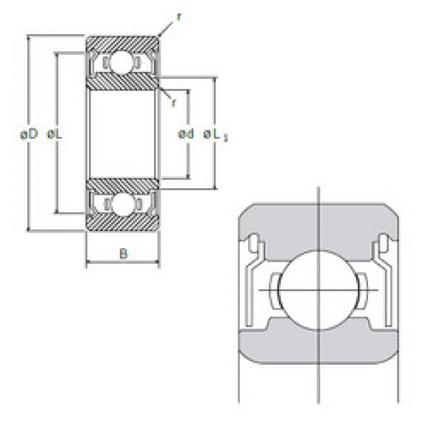 Bearing Original Brand L-1050ZZ  NMB    #5 image