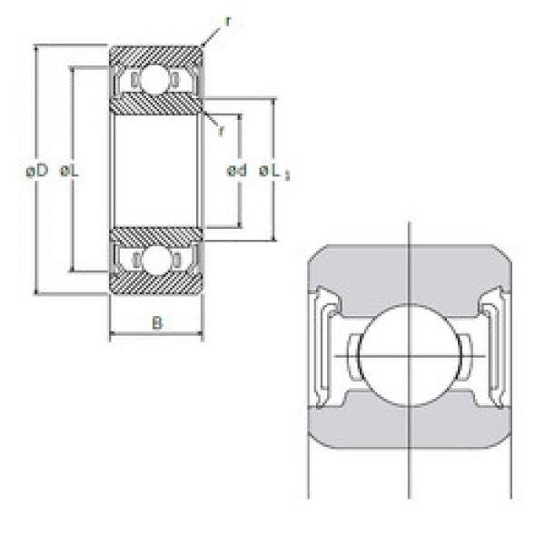 Bearing Original Brand L-1060DD  NMB    #5 image