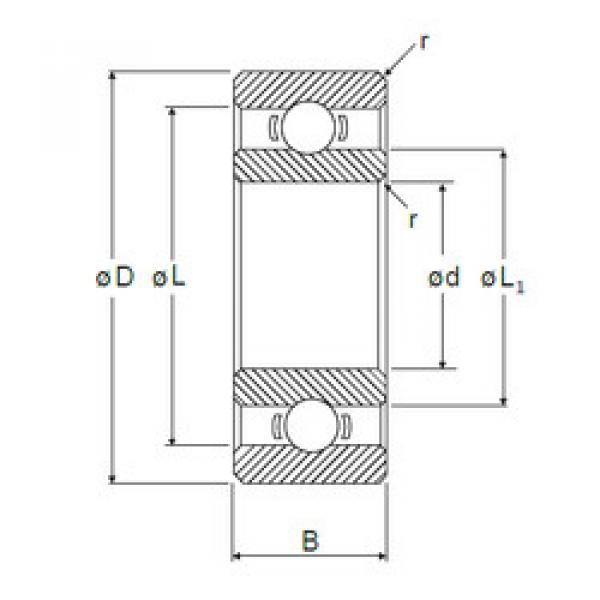 Bearing Original Brand L-1050  NMB    #5 image