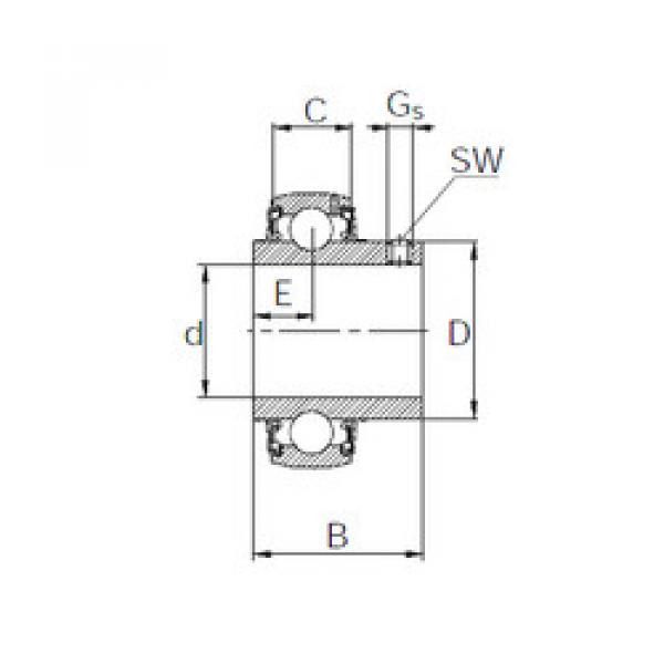 Bearing Original Brand UC206  KBC    #5 image